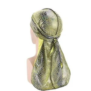 durag feminino crocodilo amarelo
