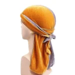 durag veludo laranja cinza