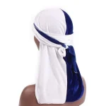 durag veludo branco azul