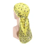 bandana durag amarelo