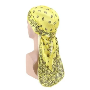 bandana durag amarelo