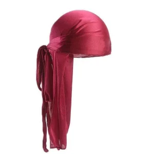 durag de seda bordô