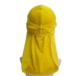 durag de veludo amarelo