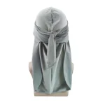 durag de veludo cinza