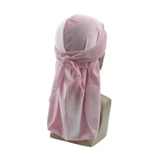 durag de veludo rosa