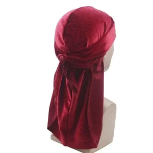 durag veludo vermelho bordô