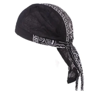 durag masculino bandana preta