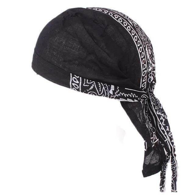 durag masculino bandana preta