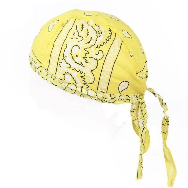 Durag Feminino Bandana Amarela