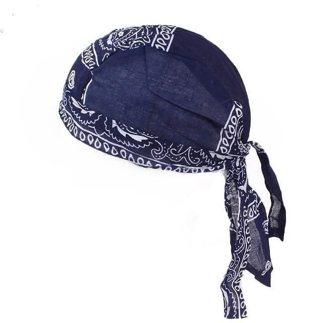 Durag Masculino Bandana Azul