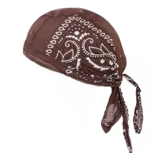 durag masculino bandana marrom