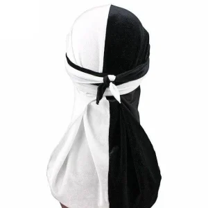 durag veludo branco preto