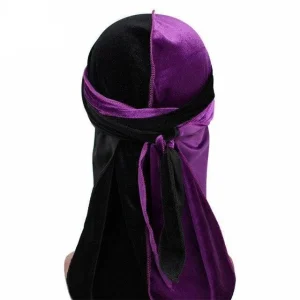 durag veludo preto roxo
