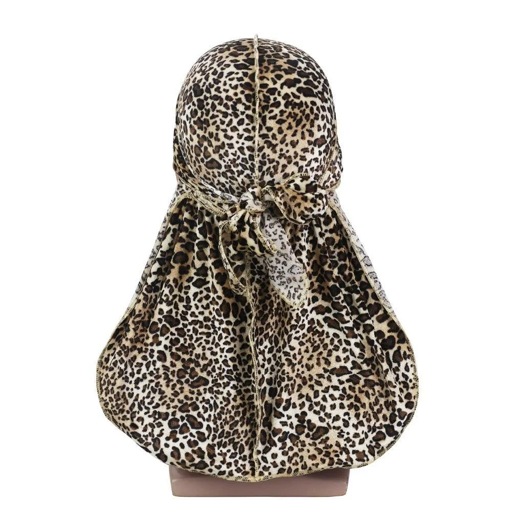Durag Veludo Leopardo