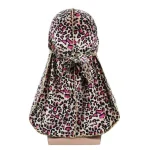 durag veludo mulher leopardo