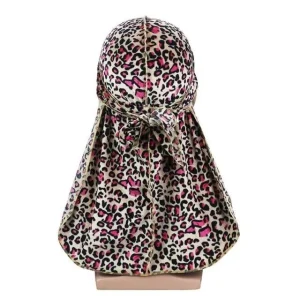 durag veludo mulher leopardo