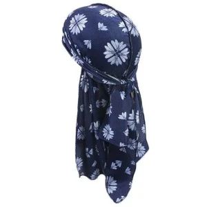 durag masculino flor azul