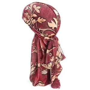 durag masculino flor vermelha