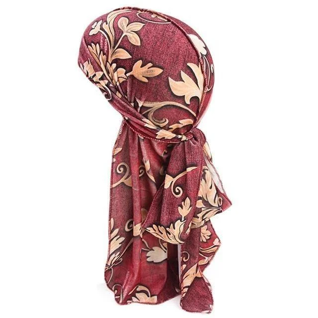 Durag Masculino Flor Vermelha