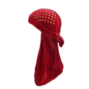 durag veludo estrela vermelha